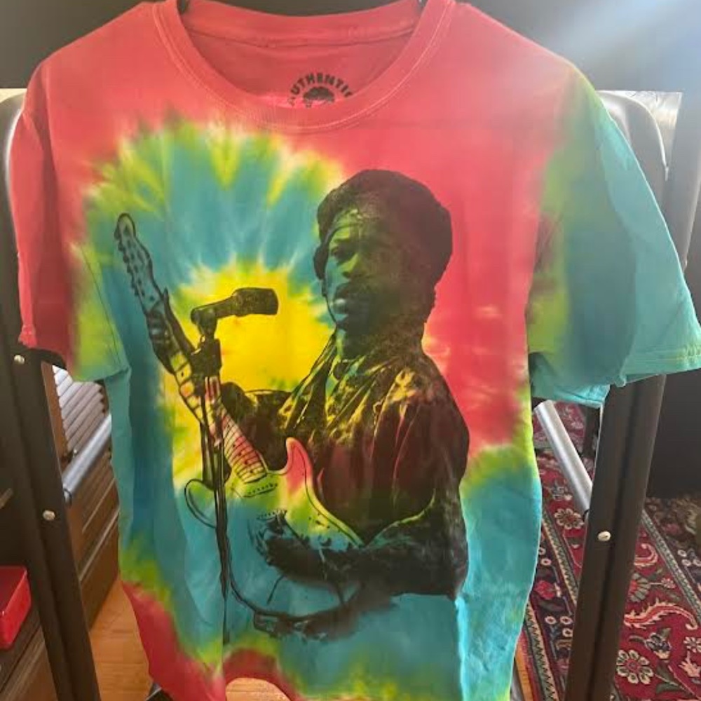 Vintage Jimi Hendrix Tie Dye Photo Tee